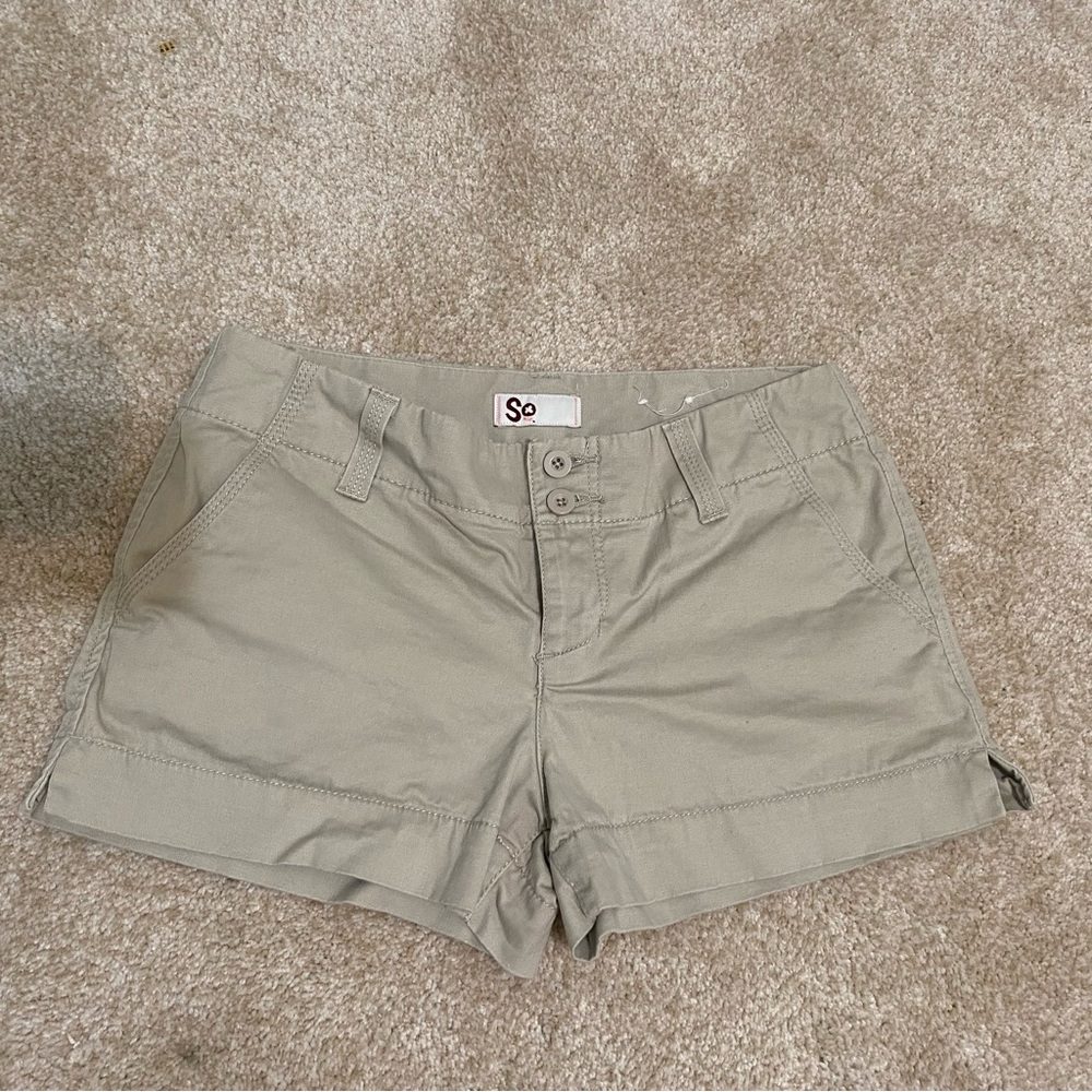 SO Tan Cargo Shorts Relaxed Fit